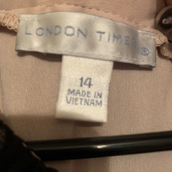 NWT London Times Dress size 14 Black and Cream - Picture 4 of 8